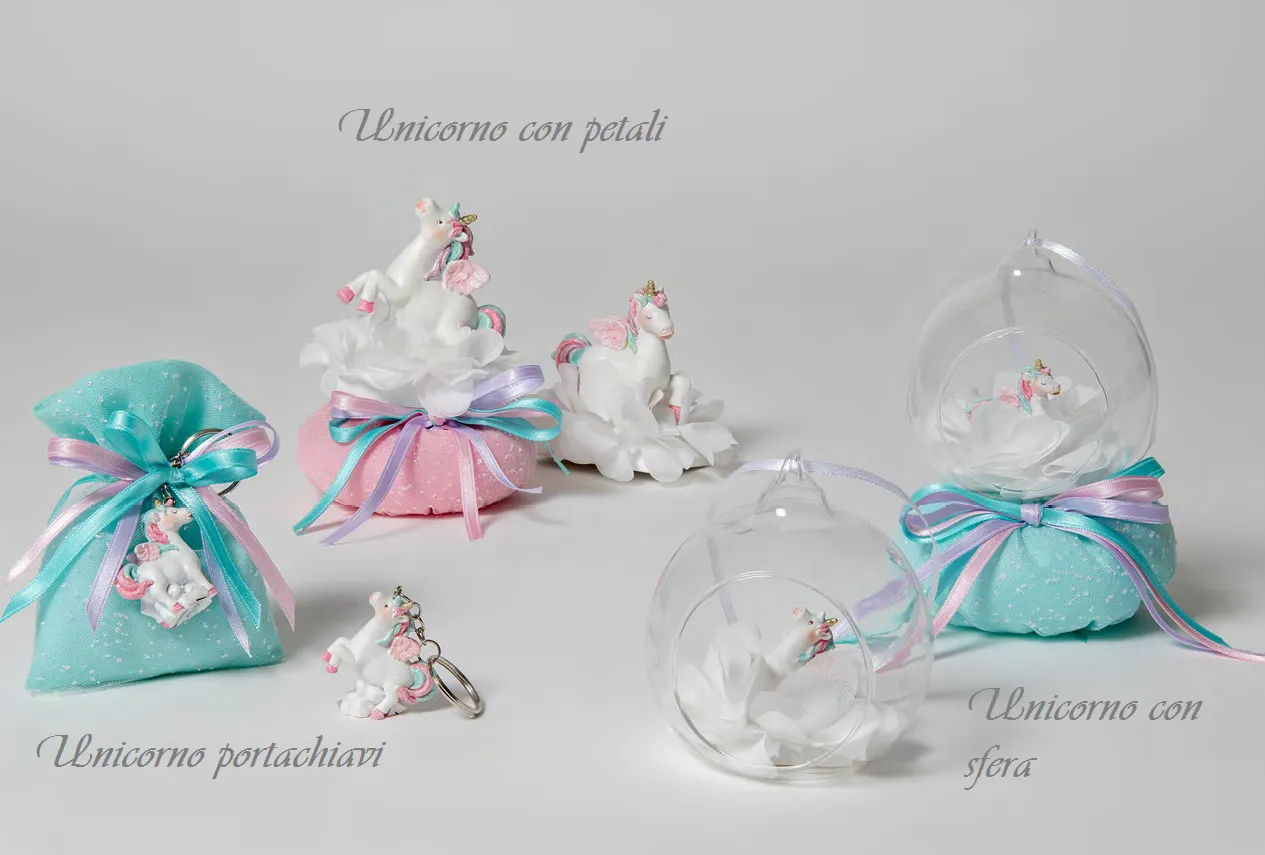 “AD” DREAMS PONY a scelta: Unicorno Portachiavi, Unicorno con base petali, Unicorno con sfera - immagine 3